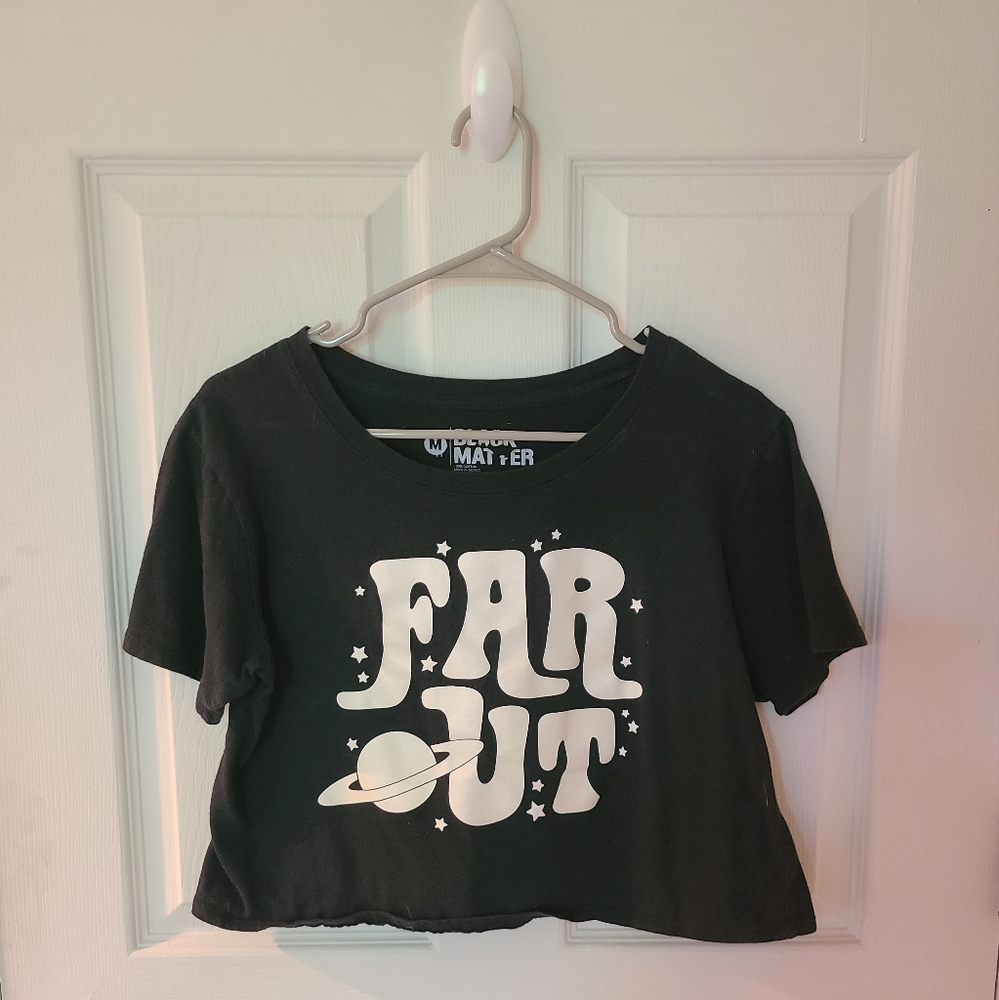 Black Matter Far Out Cropped Tee